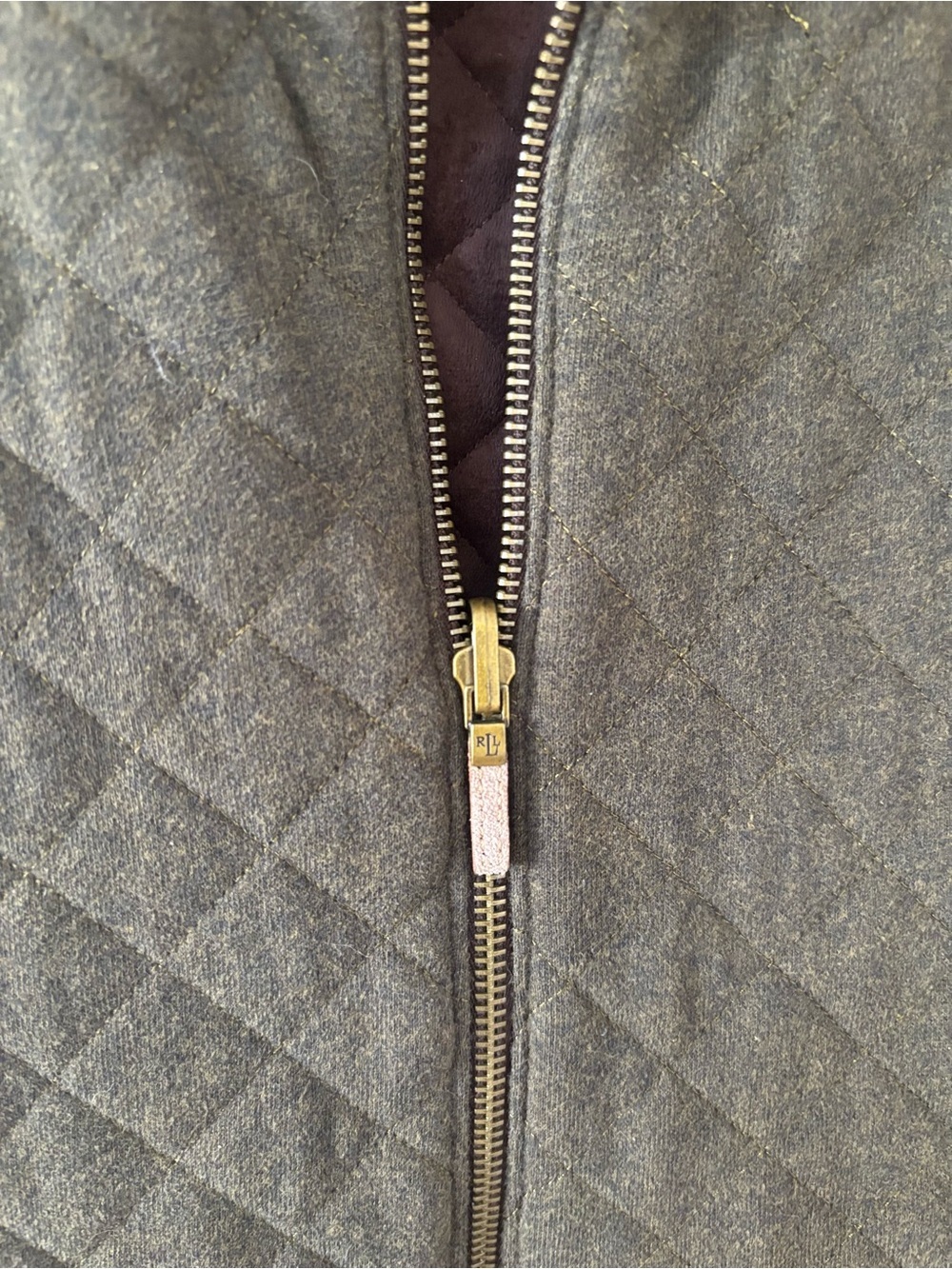 Lauren Ralph Lauren Quilted Zip Vest Women's Medium Reversible - Picture 3 of 4